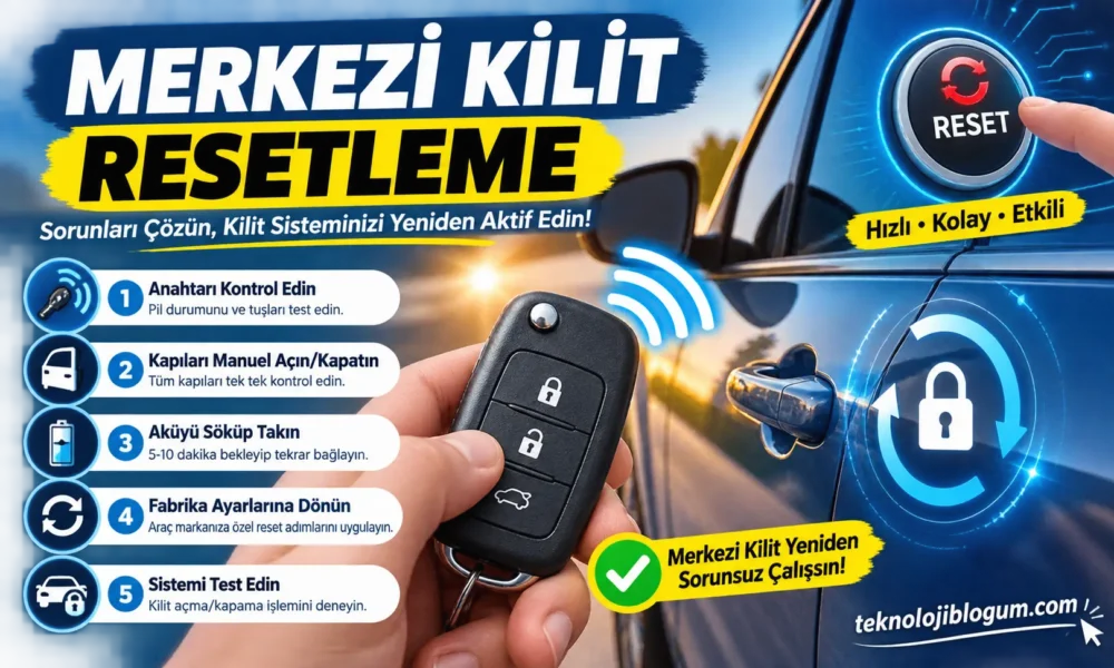 merkezi kilit resetleme nasıl yapılır